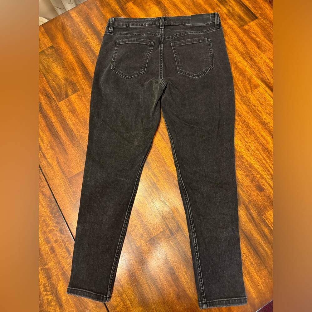 Ralph Lauren black jeans 10P petite average skinny jeans zipper - Picture 7 of 11